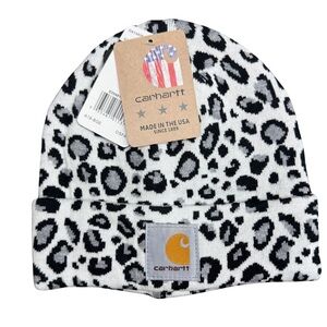 White Leopard Beanie